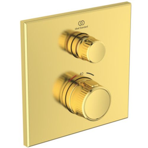 IS-Brausethermostat-UP-Ceratherm-Navigo-1-Verbraucher-Eckig-Brushed-Gold-A7301A2 gallery number 1